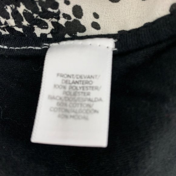 LOFT Small Tank Top Black White Beaded Party Sleeveless Ann Taylor 2 4 6 - Picture 6 of 6